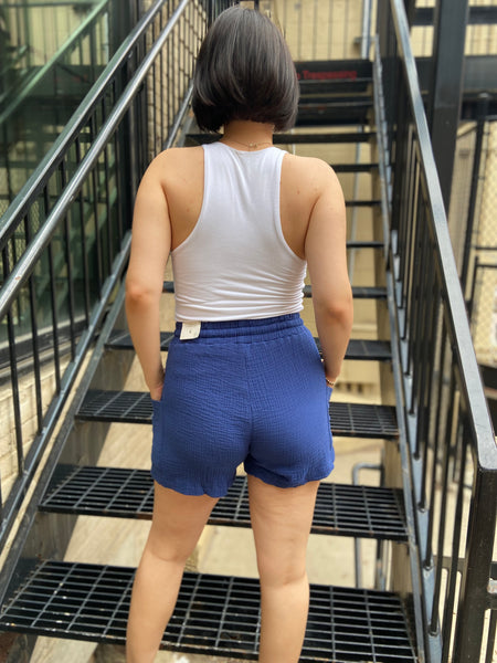 Monroe Navy Shorts