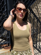 Dani Moss Scoop Neck Tank Top