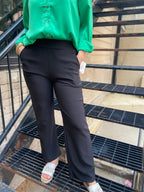 Scarlett Black Scuba Straight Leg Pants