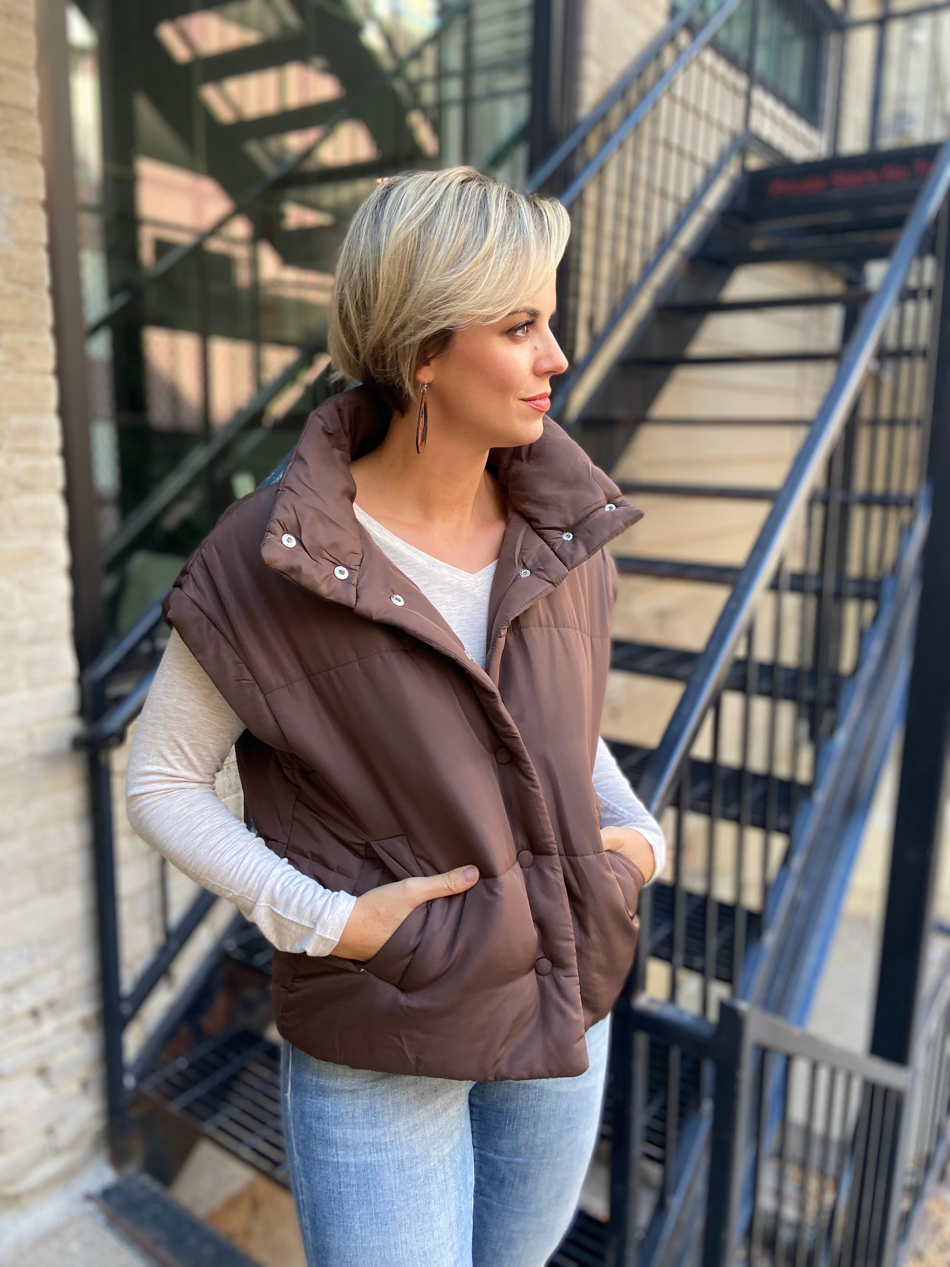 Angela Brown Oversized Puffer Vest