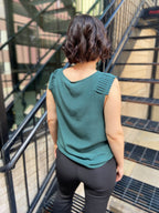 Victoria Hunter Green Tank Top Blouse