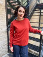 Izzy Burnt Orange Long Sleeve Sweater