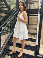 Keagan Off White Detailed Mini Dress - MK Threads Boutique