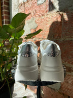 Yellow Box Elvera White Silver Sneakers