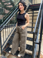 Henry Dark Olive Cargo Pants