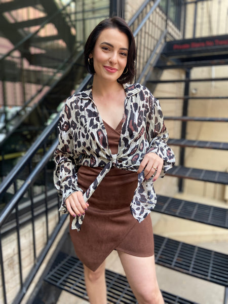 Leopard Print Cardigan