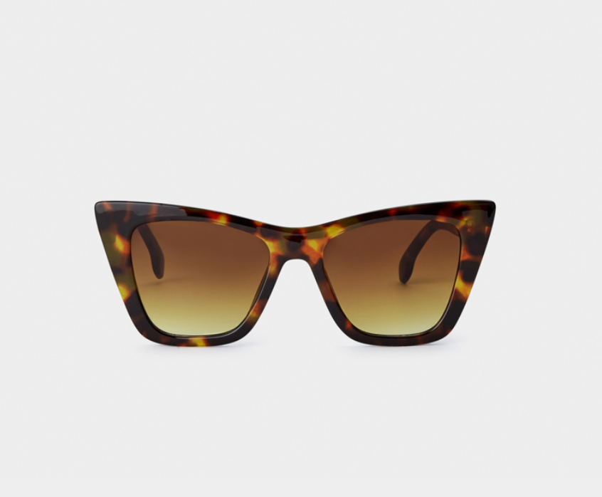 PORTO SUNGLASSES | Brown Tortoiseshell | 4.4cm x 14.5cm x 14cm - MK Threads Boutique