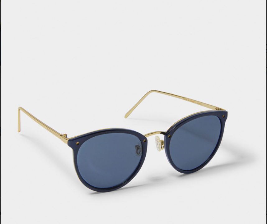SANTORINI SUNGLASSES | Navy | 1 15/16" x 5 1/8" x 5 1/2" - MK Threads Boutique