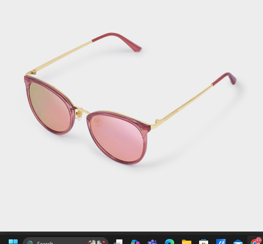 SANTORINI SUNGLASSES | Pink Mirrored Lens|1 15/16" x 5 1/8" x 5 5/16" - MK Threads Boutique