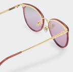 SANTORINI SUNGLASSES | Pink Mirrored Lens|1 15/16" x 5 1/8" x 5 5/16" - MK Threads Boutique