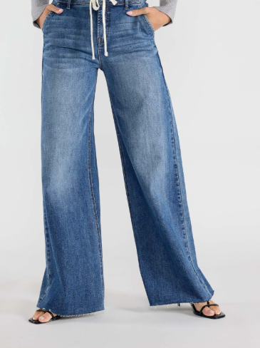 Allis Medium Wash High Waisted Wide Leg EnJeans