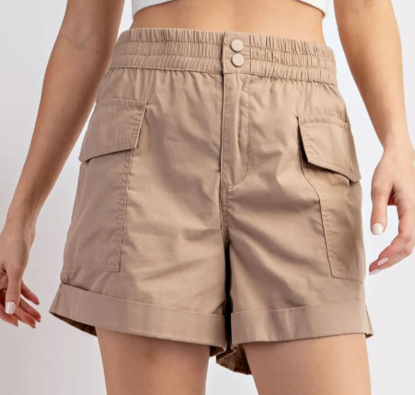 Quinn Taupe Cargo Shorts