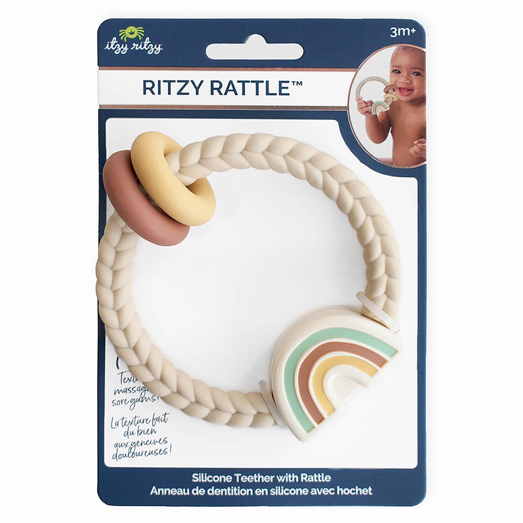 Ritzy Rattle™ Silicone Teether Rattles: Dino