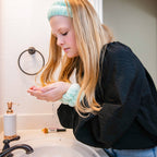 Spa Headband - Skincare Headband & Wristband Set: Leopard Print