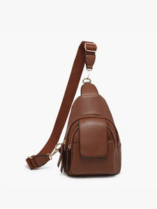 Sophia Sling Bag: Brown