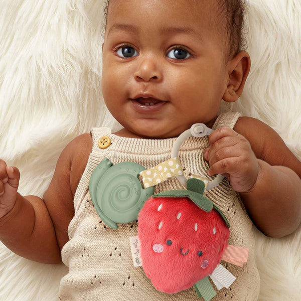 *New Options* Itzy Pal™ Plush + Teether: Strawberry