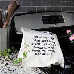 Favorite Stove Top Burner Funny Printed Kitchen Tea Towels
