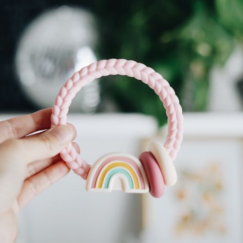 Ritzy Rattle™ Silicone Teether Rattles: Dino