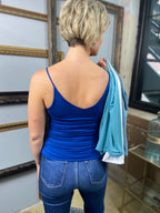 ria navy blue tank top soft stretchable tank