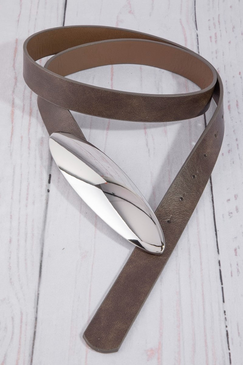 Sadie Silver Oval Belt:41.5 inches - MK Threads Boutique