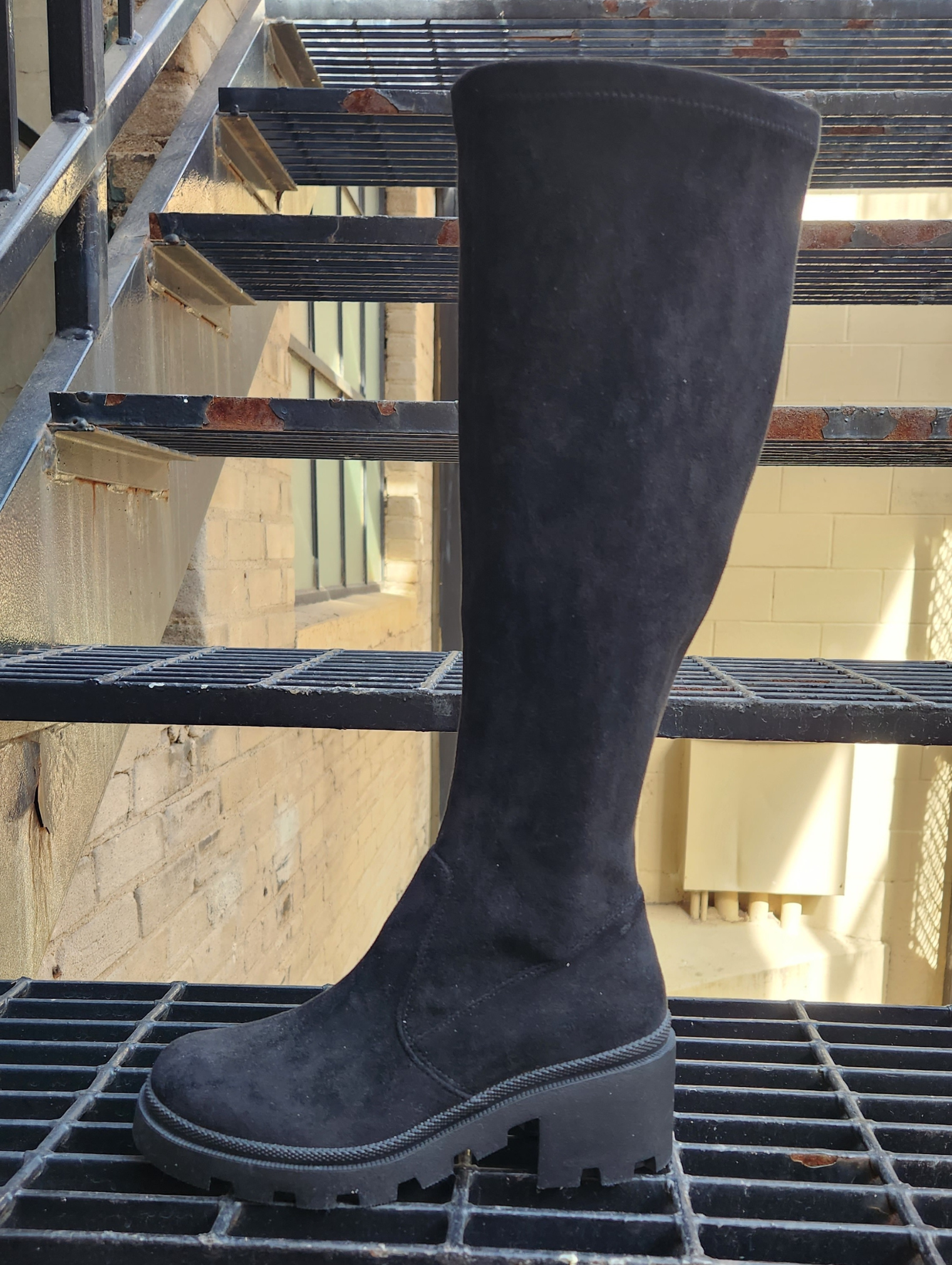 Talina Black Tall Stretch Boots
