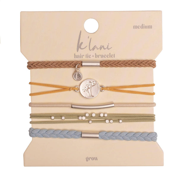 Grow: Hair Tie Bracelet Set