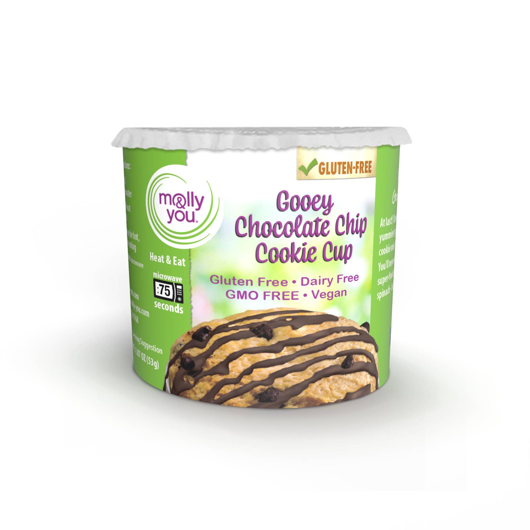 Gluten-Free Gooey Chocolate Chip Cookie Cup
