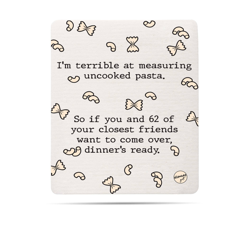 Measuring Uncooked Pasta Swedish Dish Cloth - MK Threads Boutique
