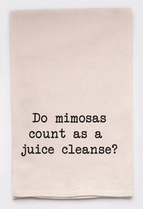 Mimosa Juice Cleanse Kitchen Tea Towels