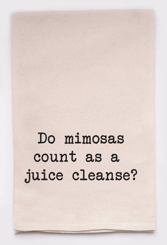 Mimosa Juice Cleanse Kitchen Tea Towels