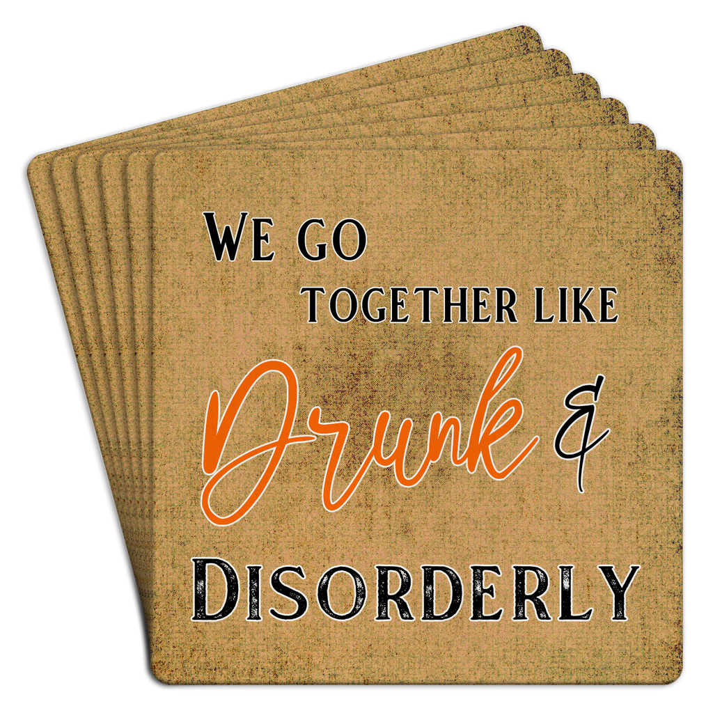 Drunk & Disorderly Paper Coaster Pack - MK Threads Boutique