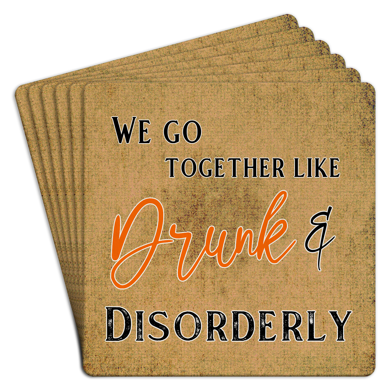 Drunk & Disorderly Paper Coaster Pack - MK Threads Boutique